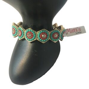 MIMI’S BOUTIQUE BOHEMIAN STYLE AQUA BRACELET